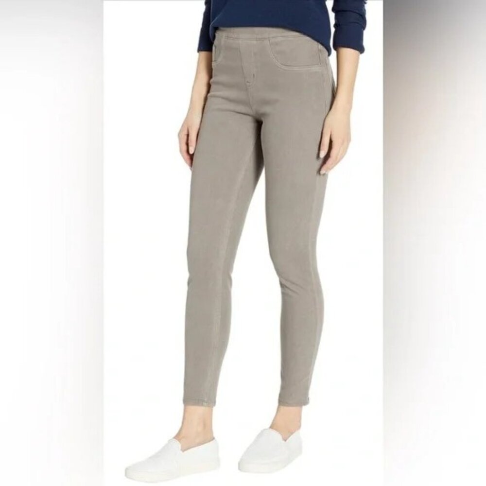 Spanx Jean-ish Ankle Leggings Women's Size XL Gray Stretch Denim Skinny Jeans